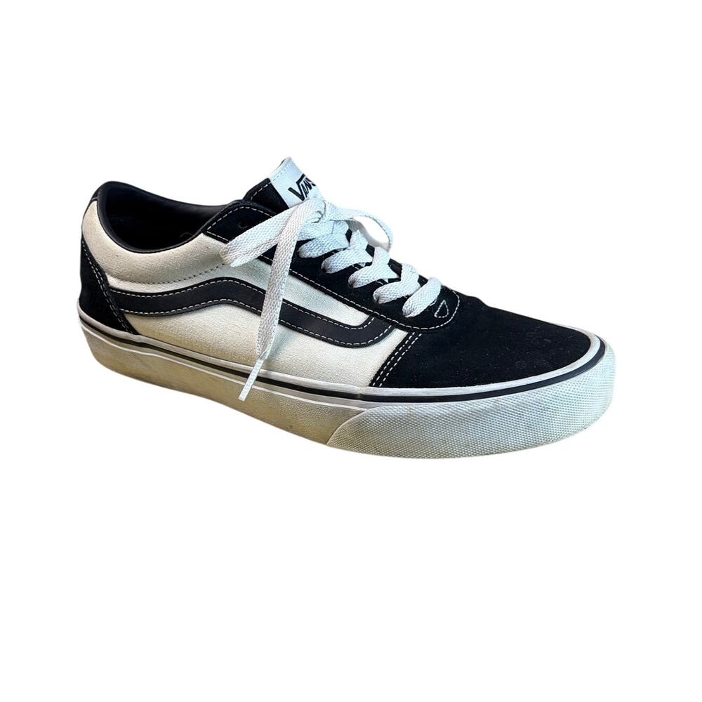 Vans Ward Retro Black Off White Sneakers Mens Size 8 Skater